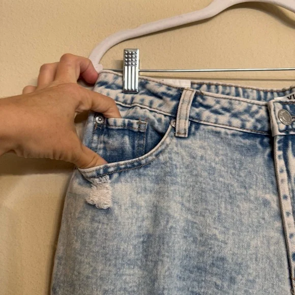 Almost Famous Vintage Jeans Size 15 Acid Wash Patch Distressed Destroyed Flare - Picture 5 of 16